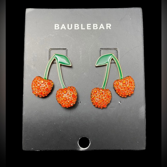 Baublebar Pave Cherry Drop Earrings - Picture 2 of 4